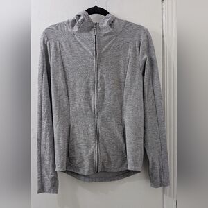 Tuff Athletics Women's Zip Up Gray Sweater